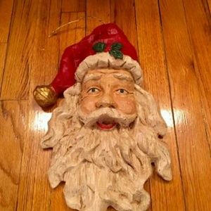 Hanging Santa face