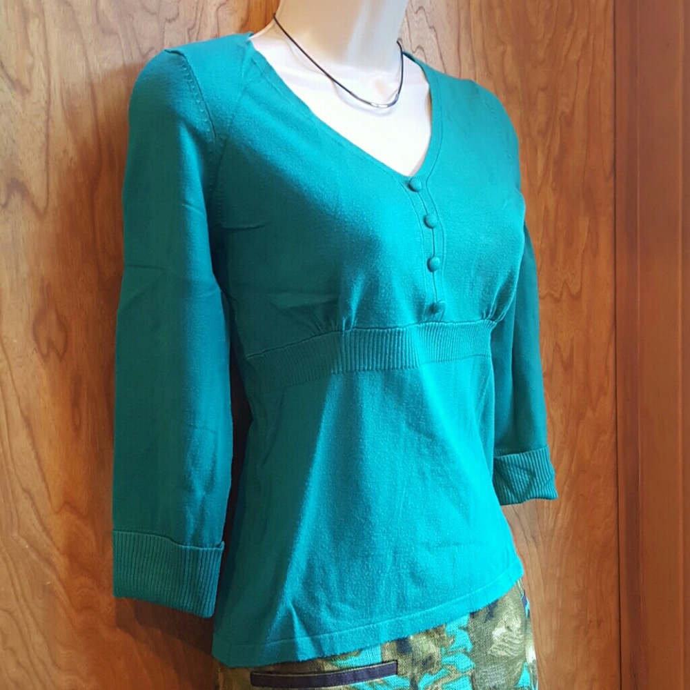 Turquoise sweater - Picture 2 of 4