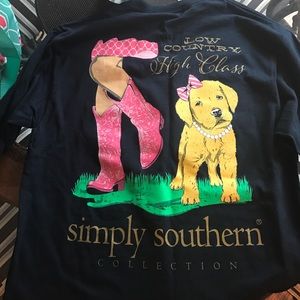 Simply Southern long-sleeve navy t-shirt medium