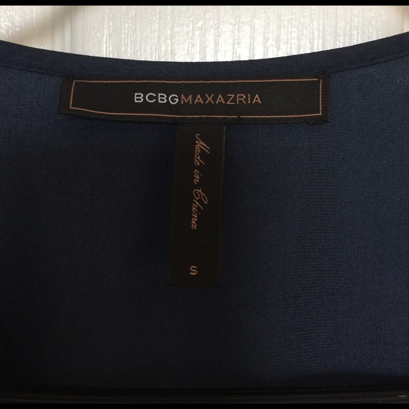 ❤BCBGMAXAZRIA SZ SM BLUE DRESS❤ - Picture 6 of 8