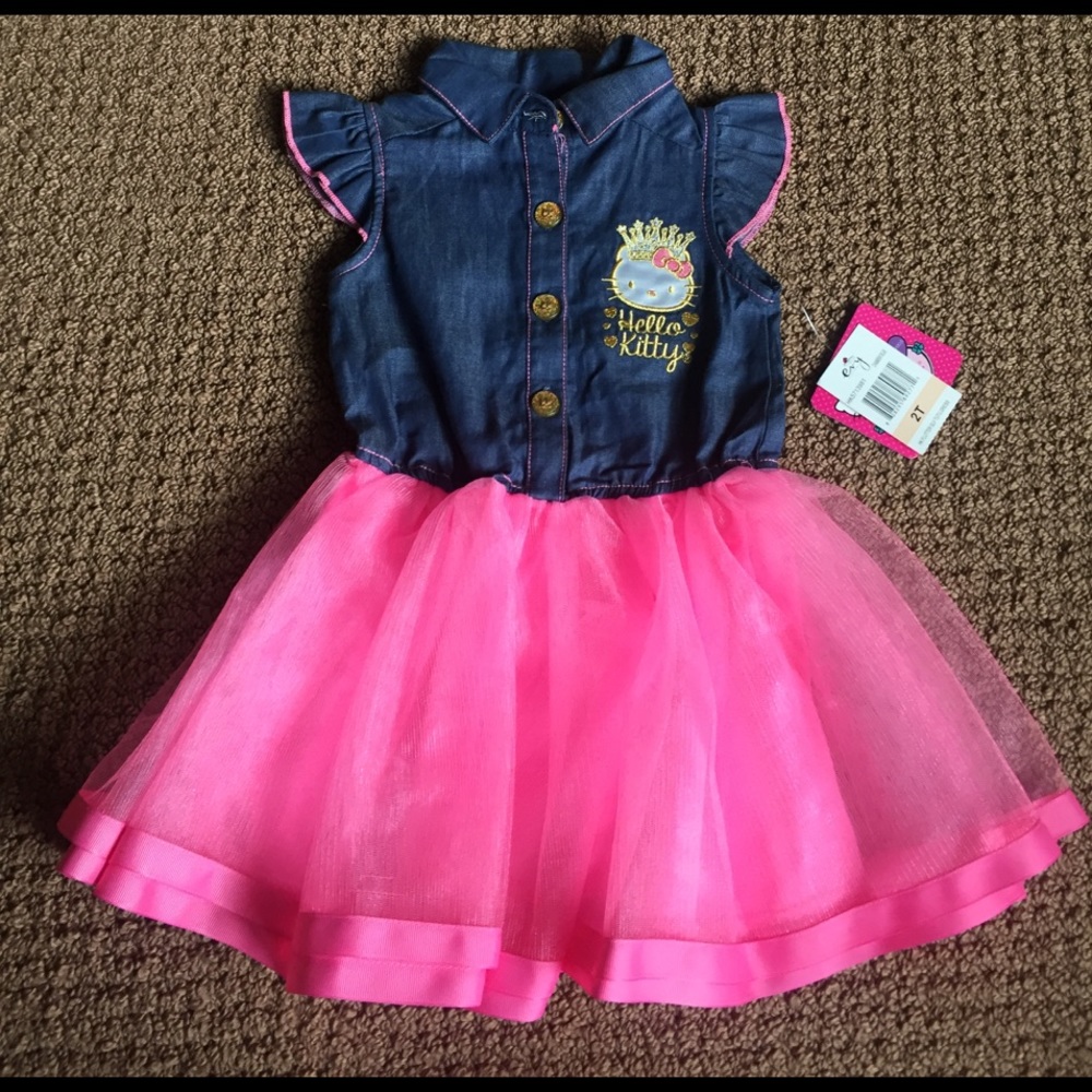 Hello Kitty Denim & Tulle dress only @ Macy's