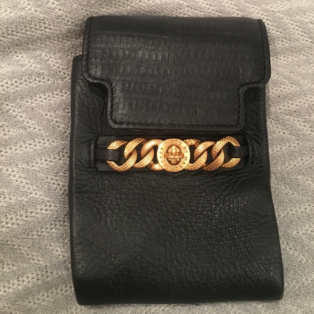Black leather Marc Jacobs cross body