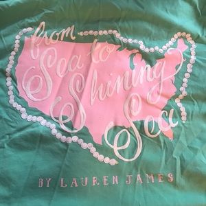 Lauren James teal long sleeve tshirt medium