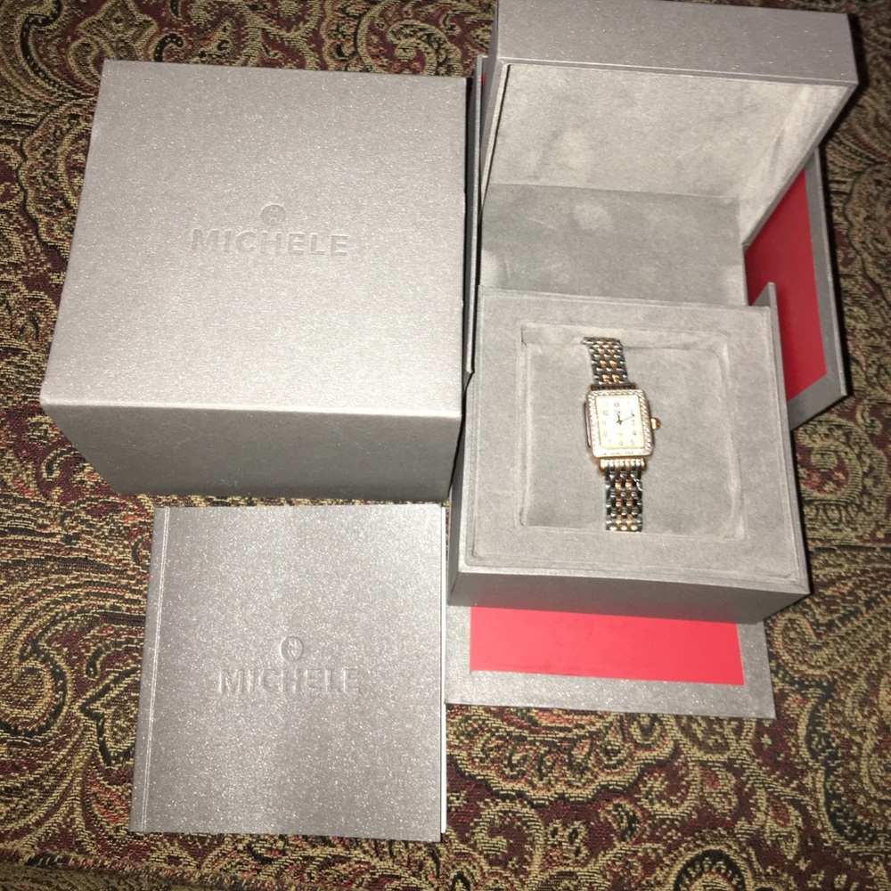 Two-tone Michele watch
