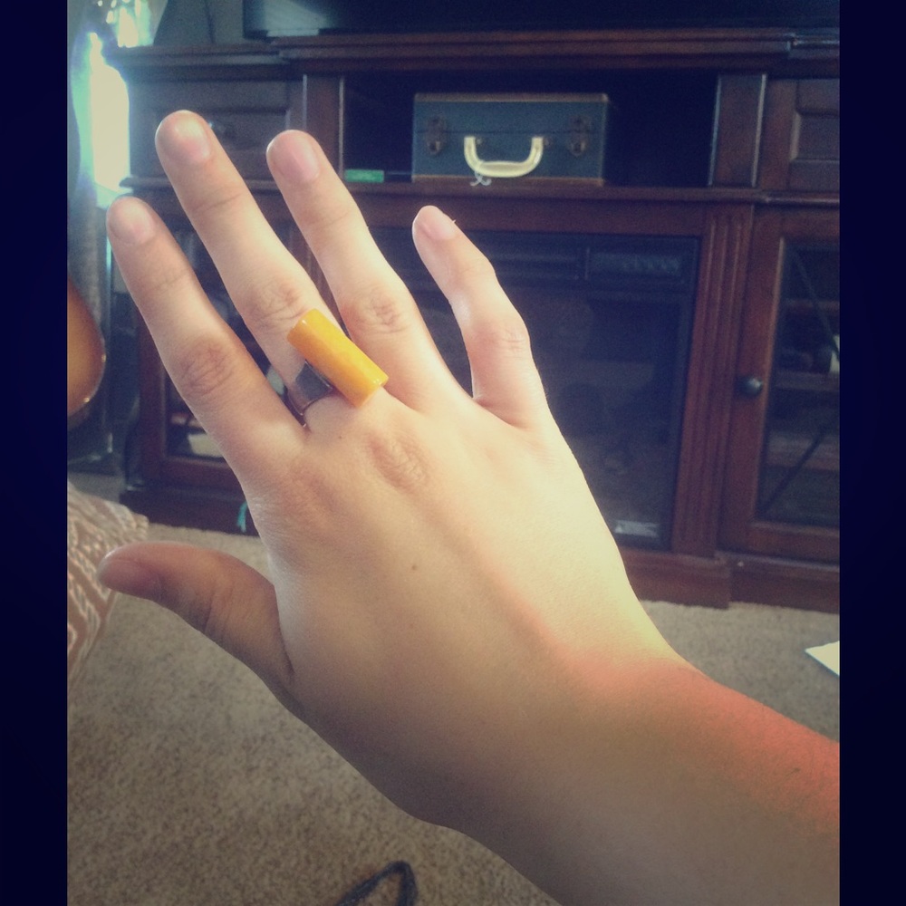 Mod Amber Ring