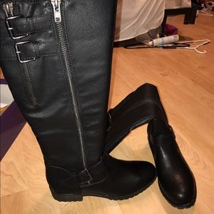 Madden girl black riding boots