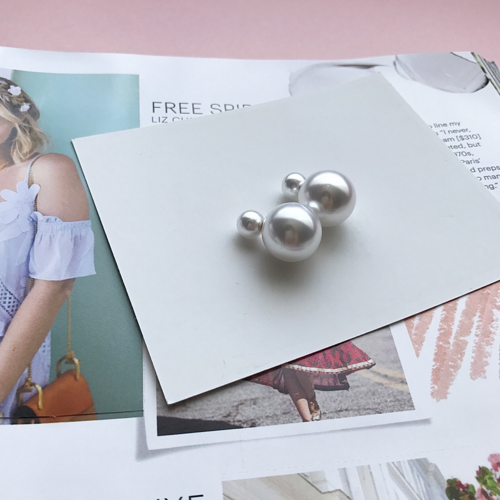 Double sided pearl earrings! - Picture 5 of 8