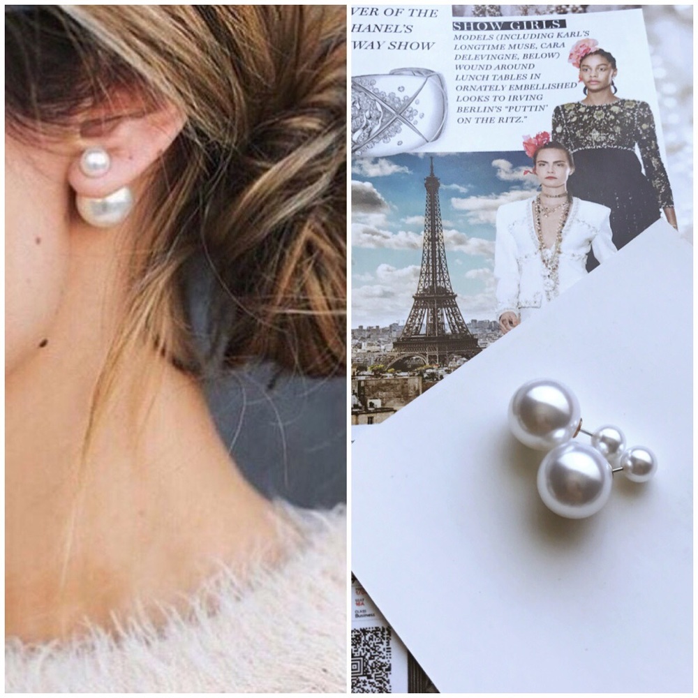 Double sided pearl earrings! - Picture 7 of 8
