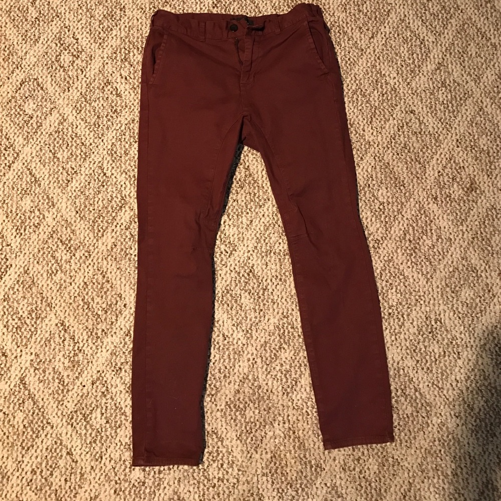 Maroon pants from PacSun