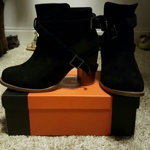 Black booties from Dottie Couture