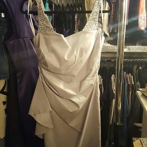 Pewter/light silver cocktail dress