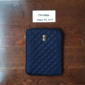 MZ Wallace Navy iPad Quilted Case