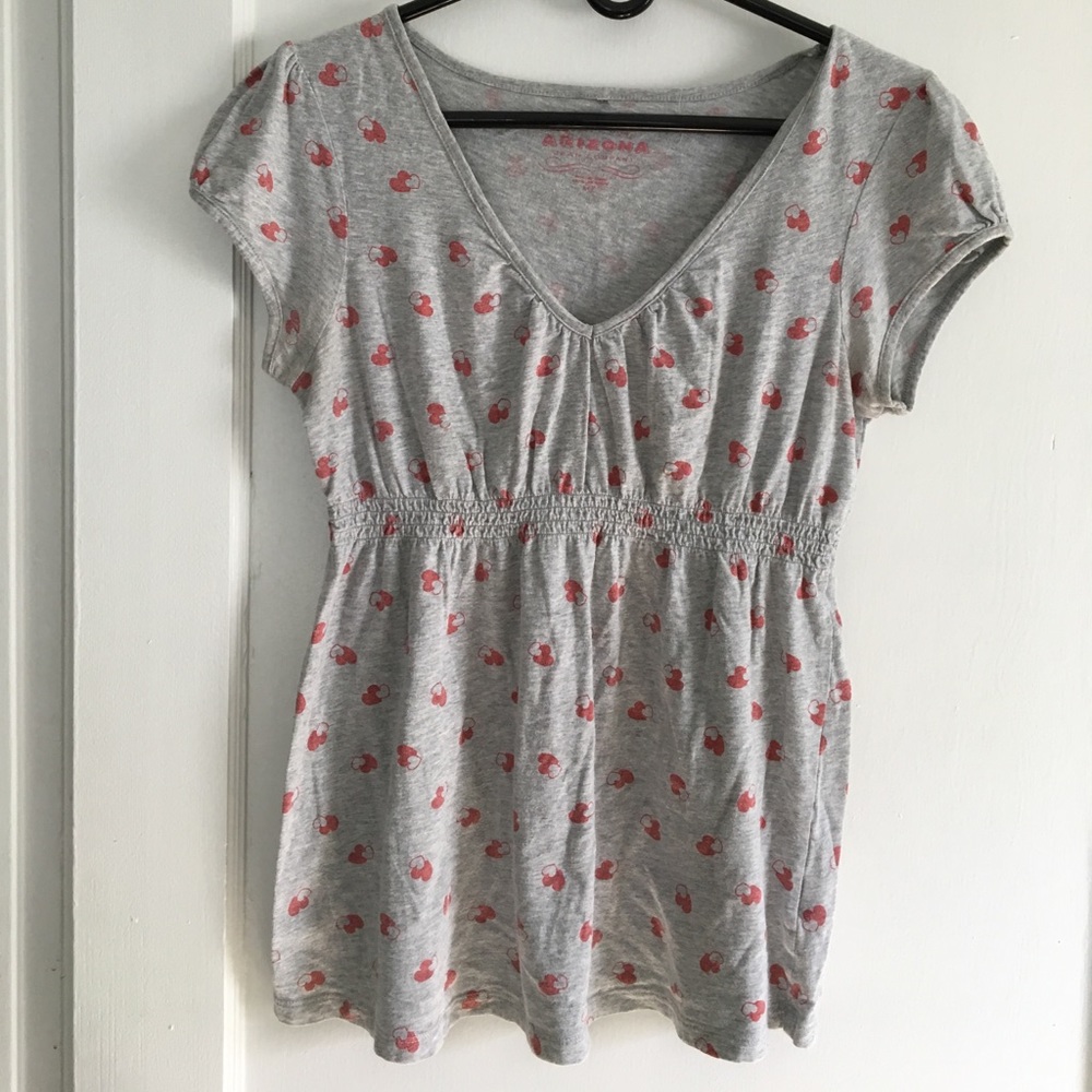 Arizona Jean Company Grey Babydoll Shirt