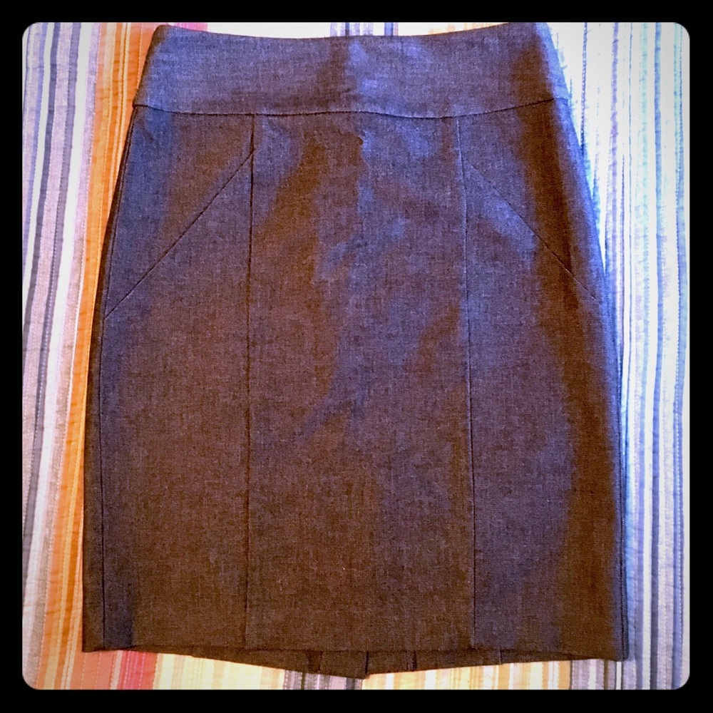 NWOT Banana Republic black Denim Pencil Skirt 2