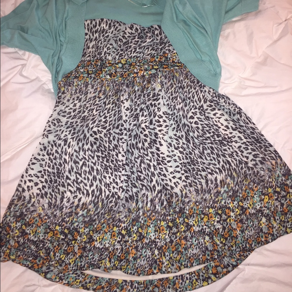 American Rag. Animal print, strapless dress! 👗