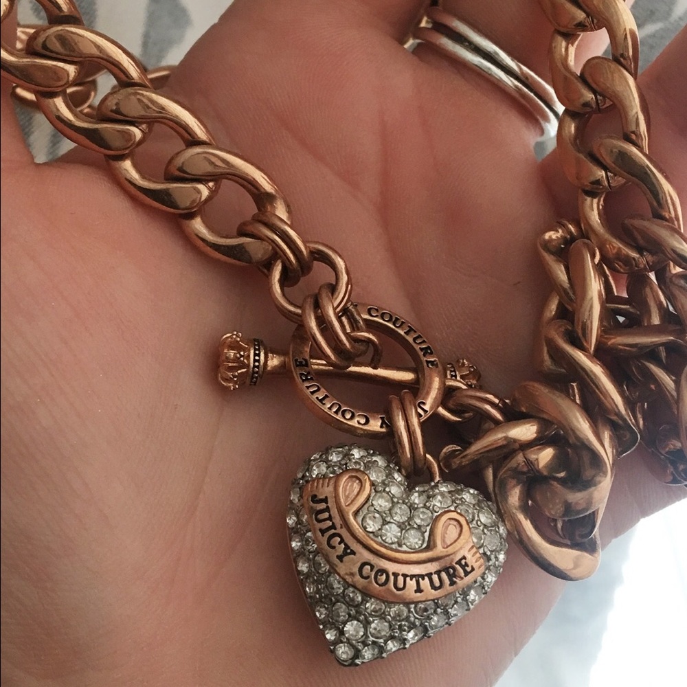 Rose gold Juicy Couture chain necklace