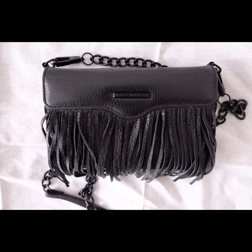 Rebecca Minkoff wallet on chain phone+card holder