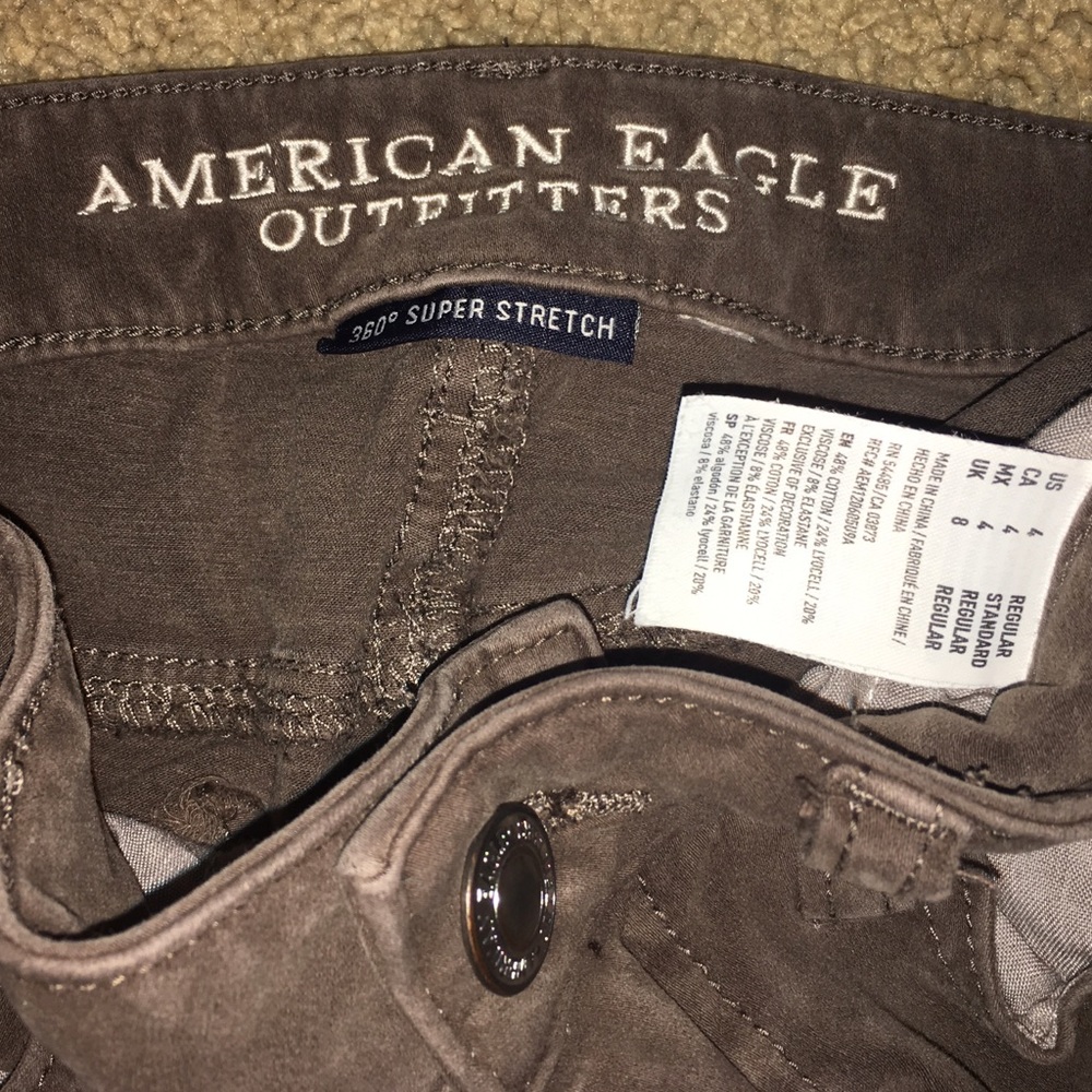 AEO Sateen X4 Jegging - Taupe