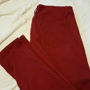 Maurice's skinny red pants,  size 18