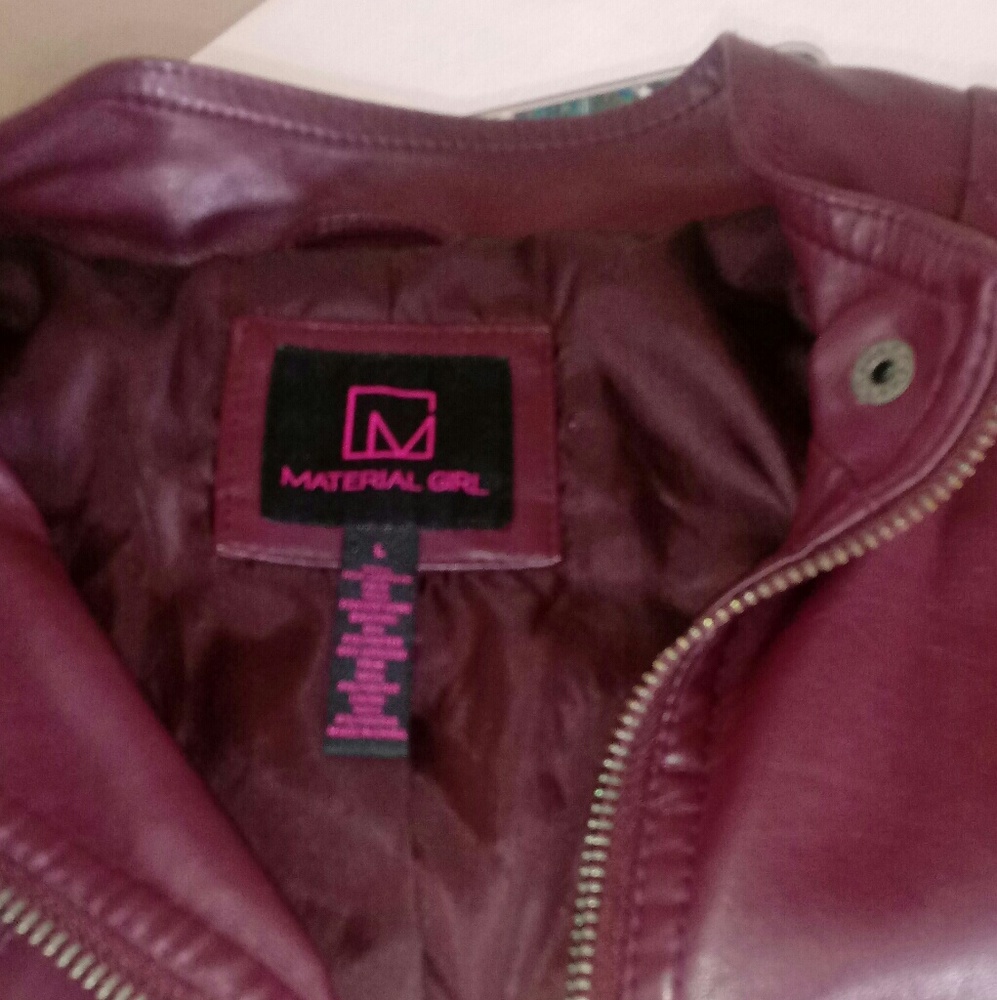 Leather like Burgundy jacket