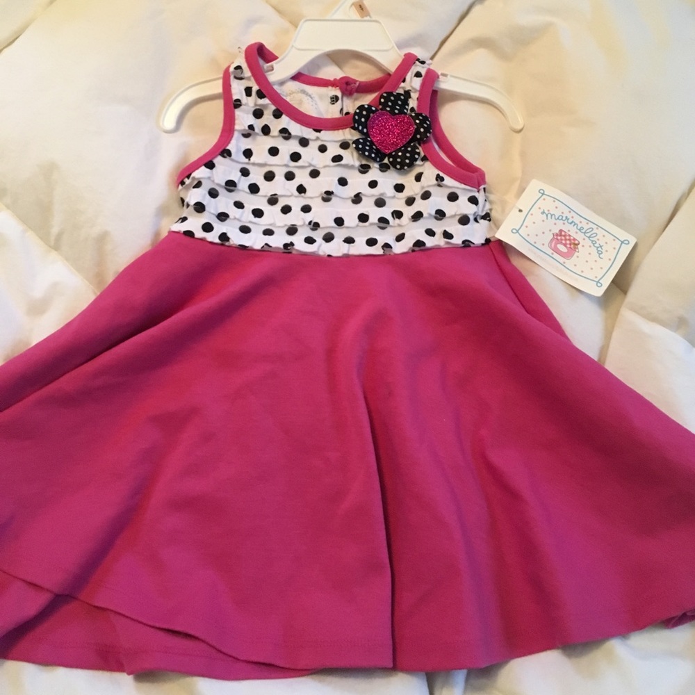 Pink polka for dress