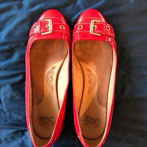 Sofft Red Patent Leather shoes size 10W
