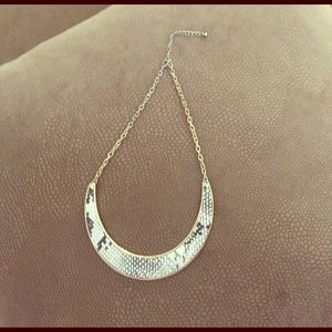 Snakeskin Collar Statement Necklace