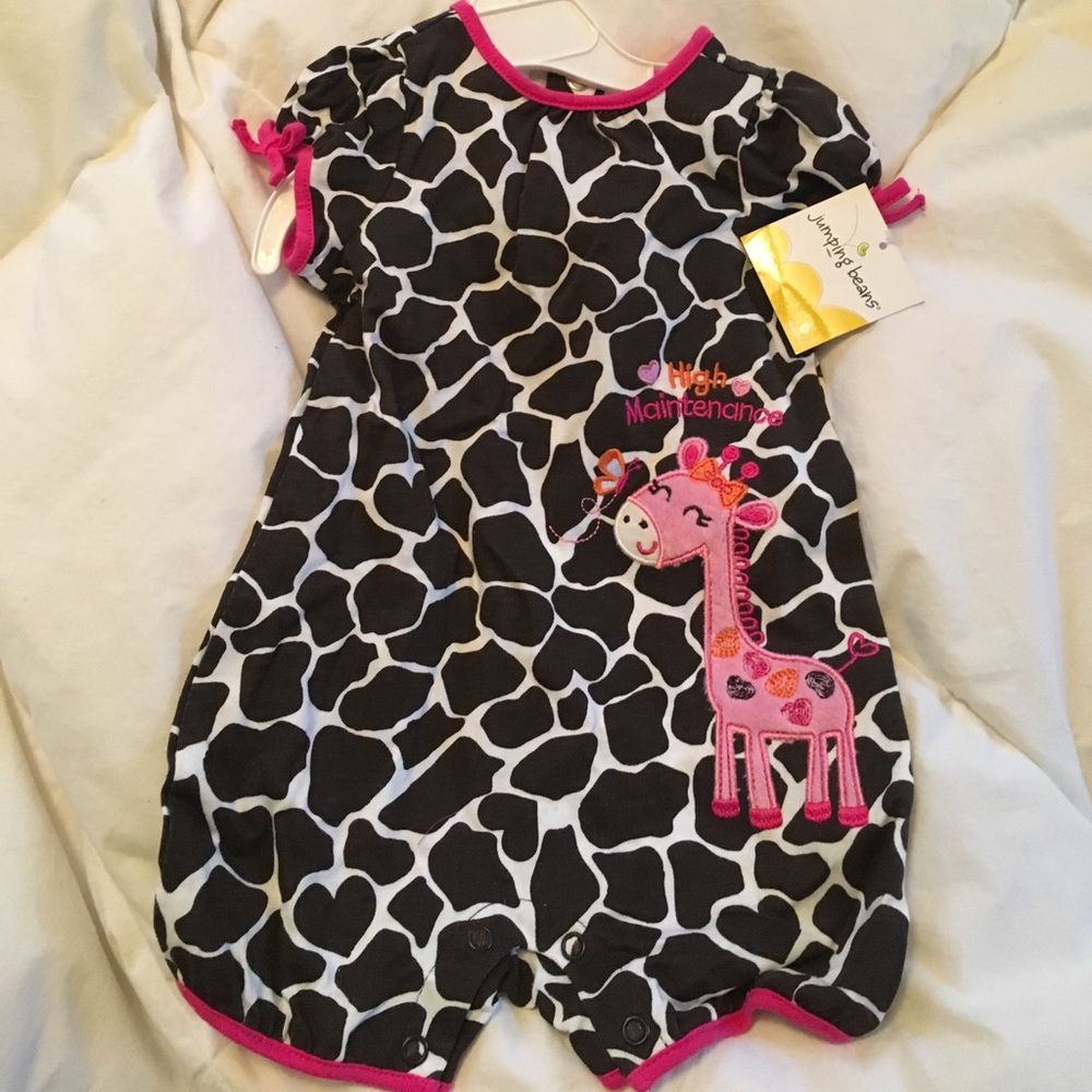 Giraffe inspired bodysuit