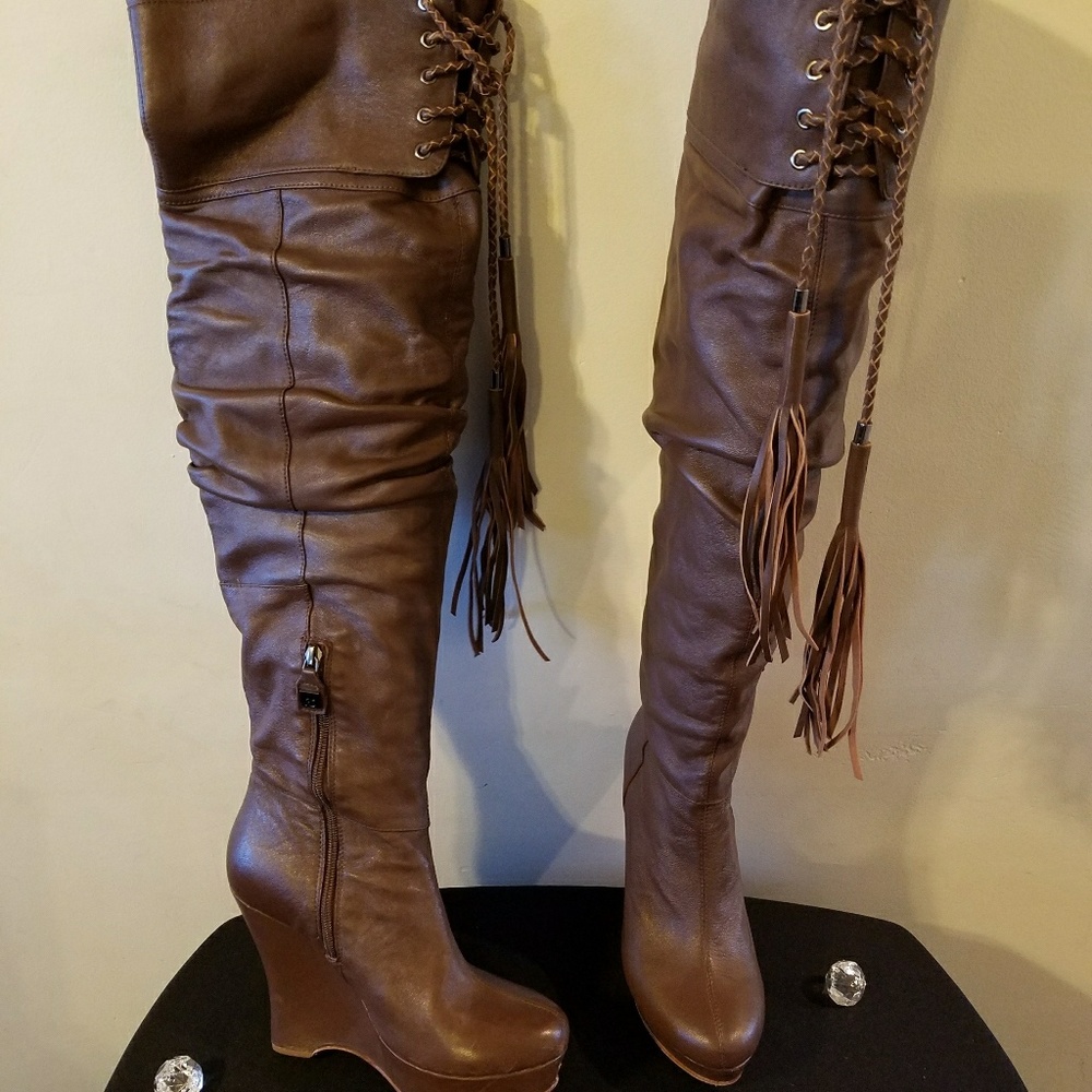 FLASH SALE     Rough Justice Thigh Boots.