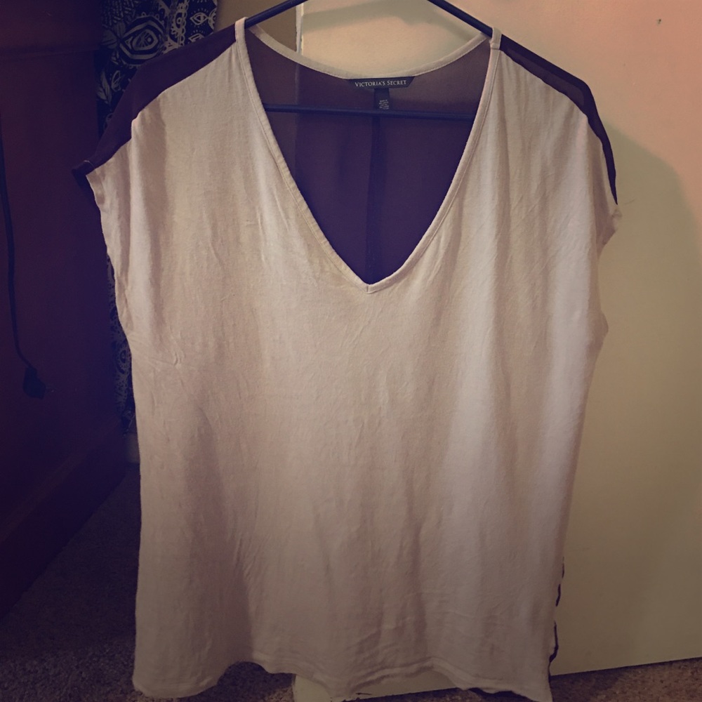Victoria secret v neck sheer back