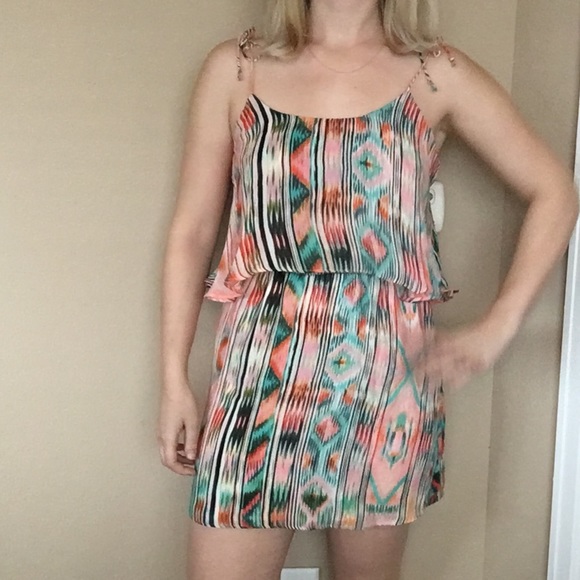 Parker Printed Silk Dress - Picture 1 of 5