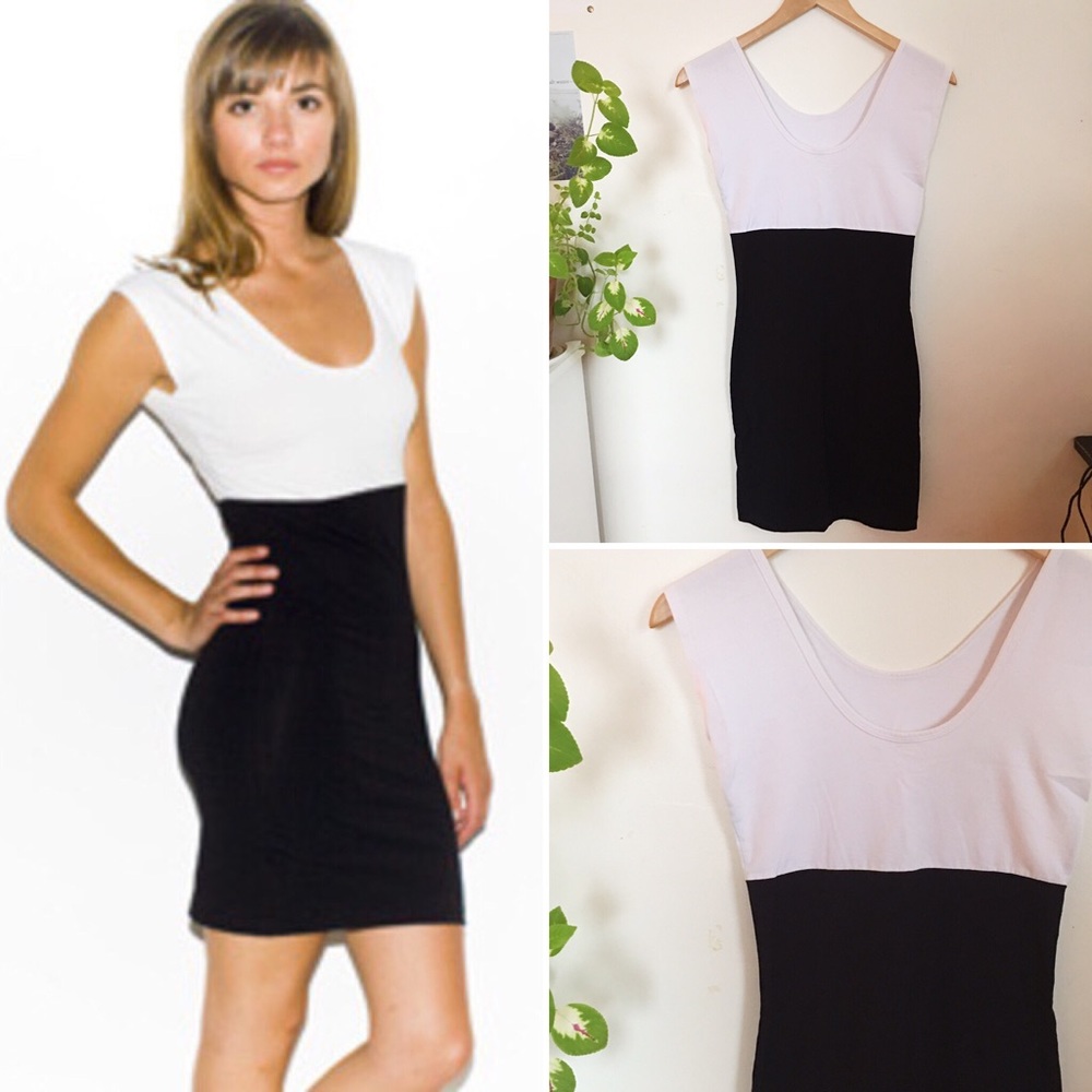 Black & White Bodycon Mini Dress