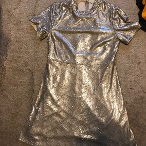 Gold Sequence mini dress