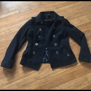 H&M Divided Black Peacoat