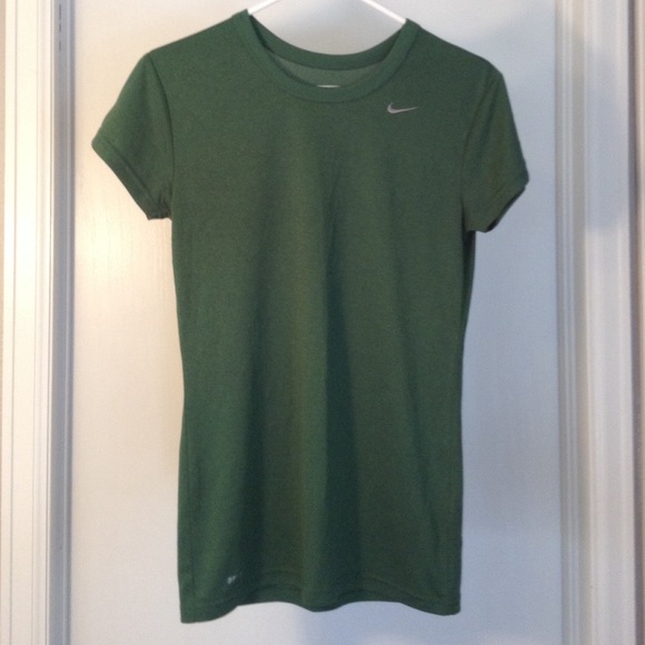 Nike Tops - Nike Green Graphic Back Printed Dri-Fit Top