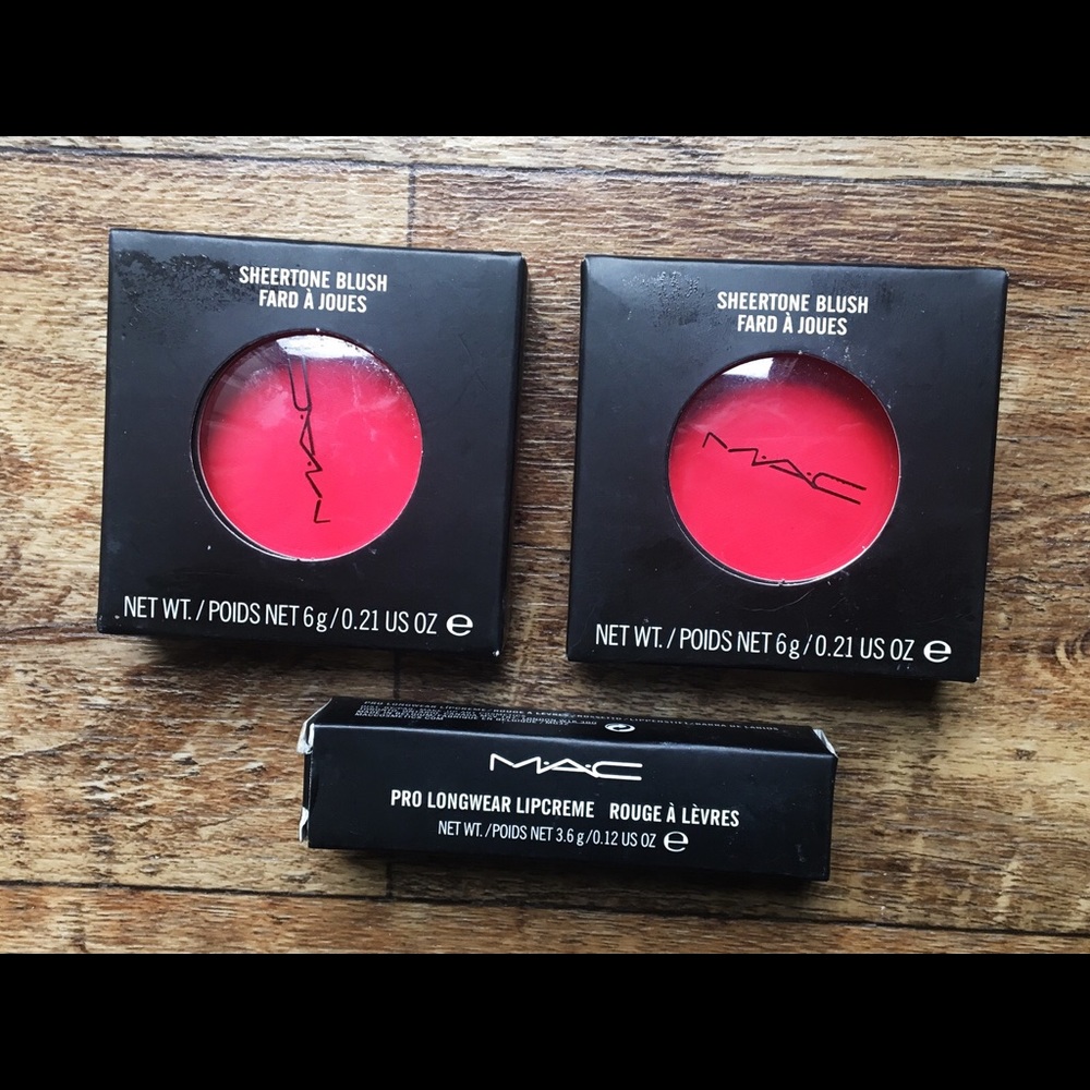 MAC Cosmetics blush + lipstick bundle