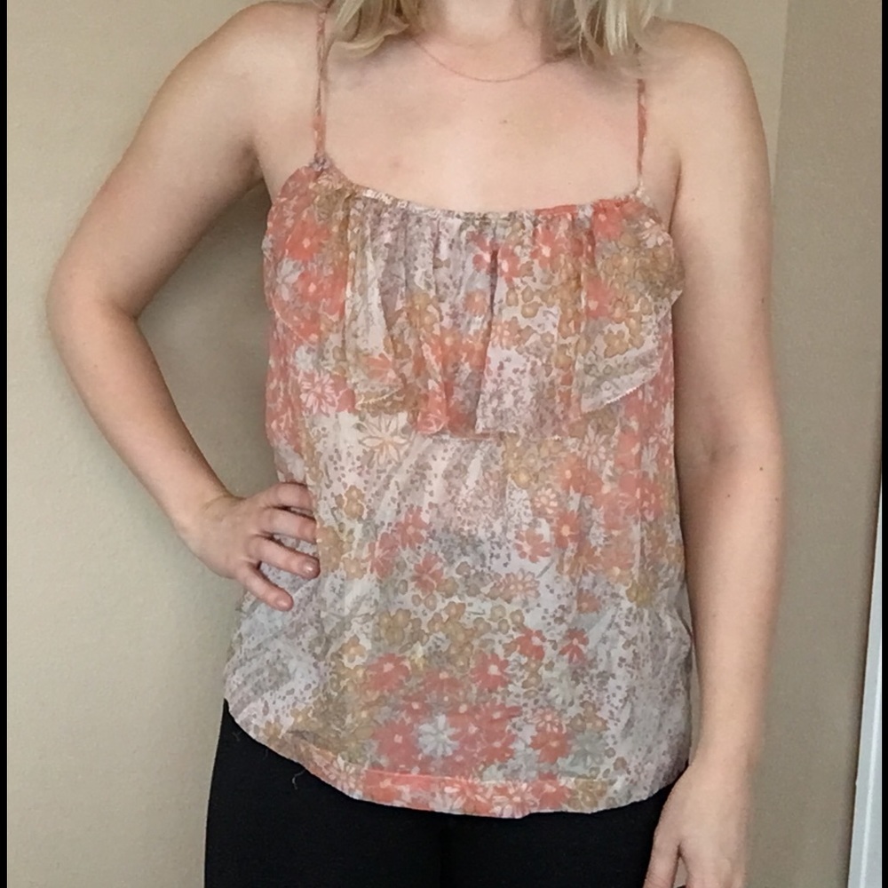 Joie Ruffle Tank