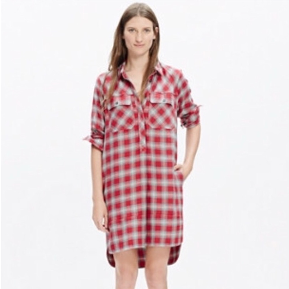 Madewell Flannel Dress