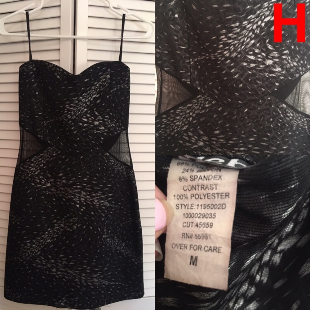 Black Animal Print Dress