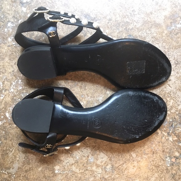 Chanel pearl ankle strap sandals - Picture 7 of 8