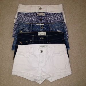 5 pairs of Abercrombie Kids Jean Shorts