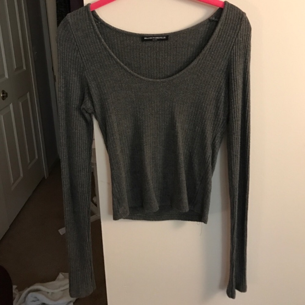 Long sleeve crop top