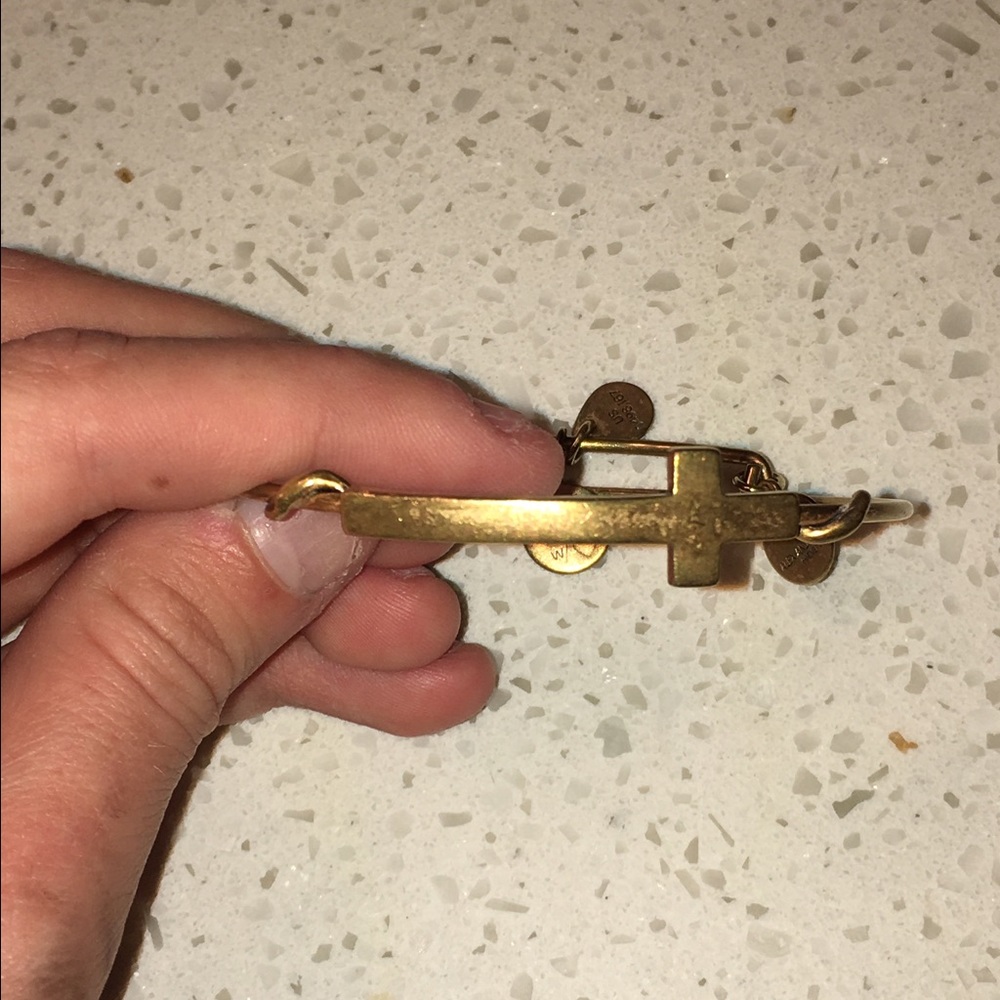 Vintage Authentic Alex & Ani Cross Bangle
