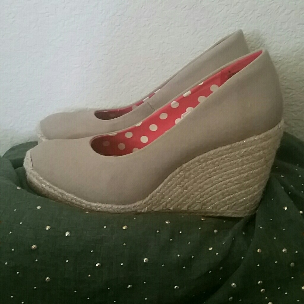 Beige Wedges