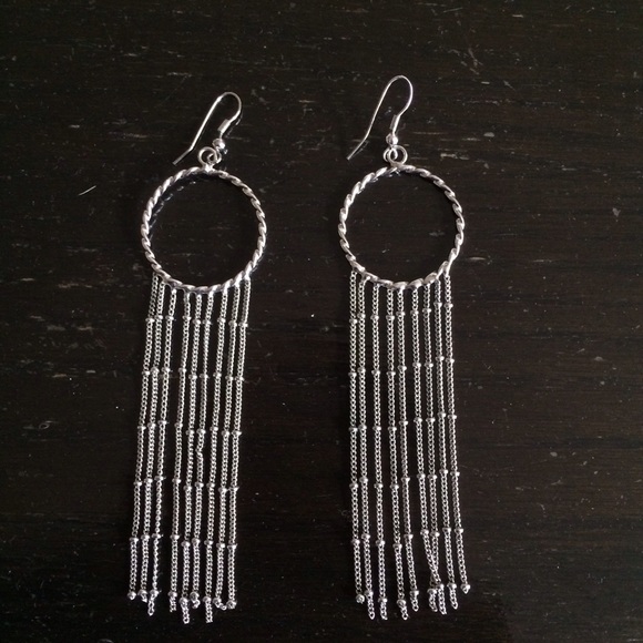 Dangly Silver Earrings ⚜🔱 - Picture 1 of 4