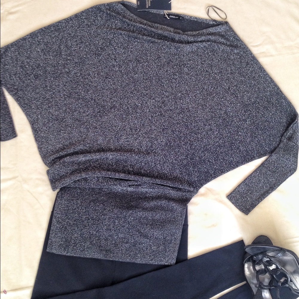 ZARA Shimmering Tunic, top