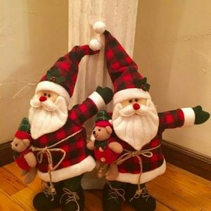 Twin Santa softies