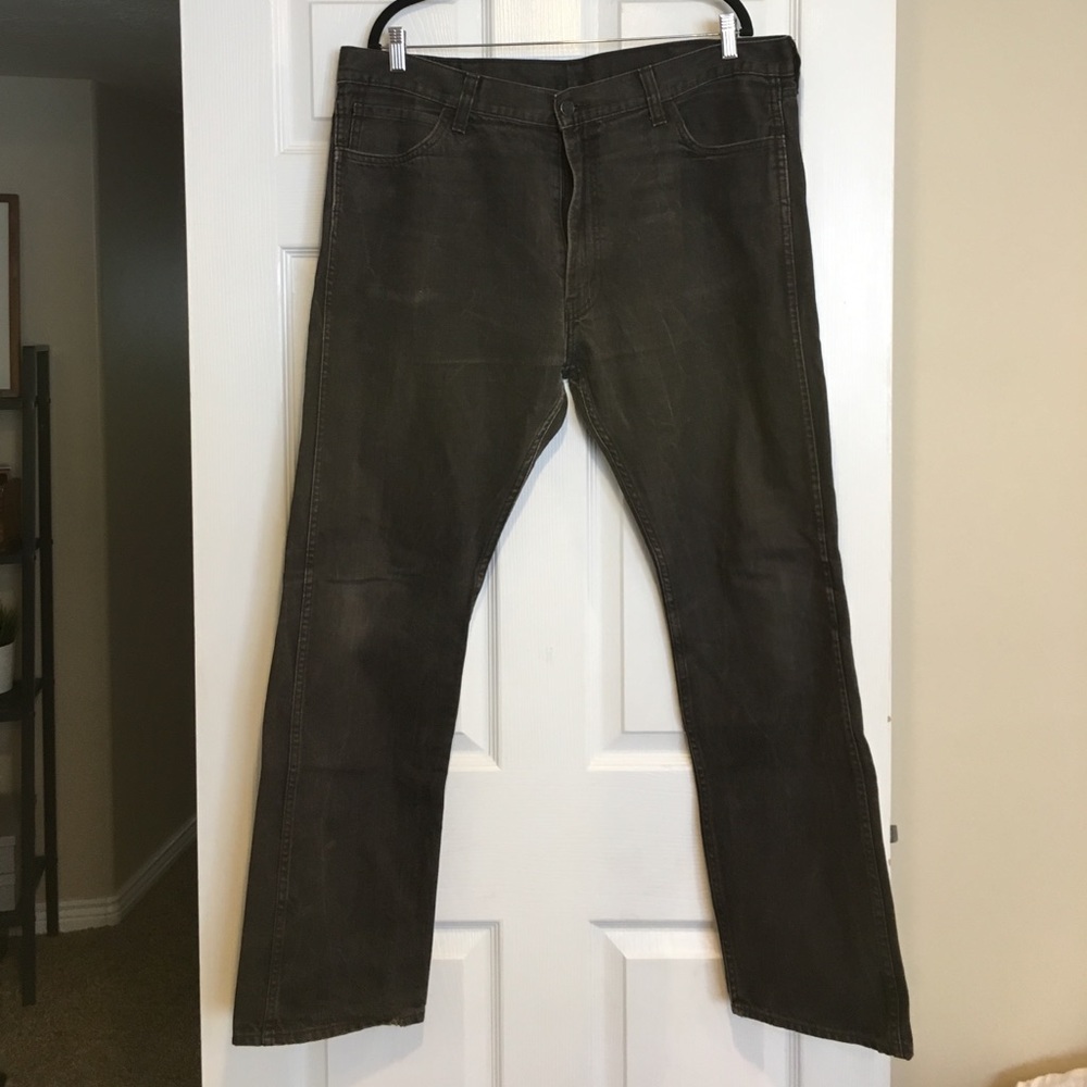 Levi's 513's Black and Gray wash denim