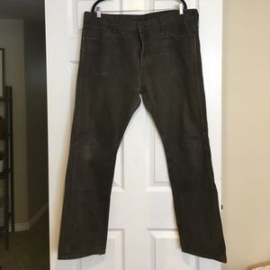 Levi's 513's Black and Gray wash denim