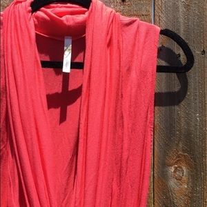 Ginger G Coral Cross Over Shirt